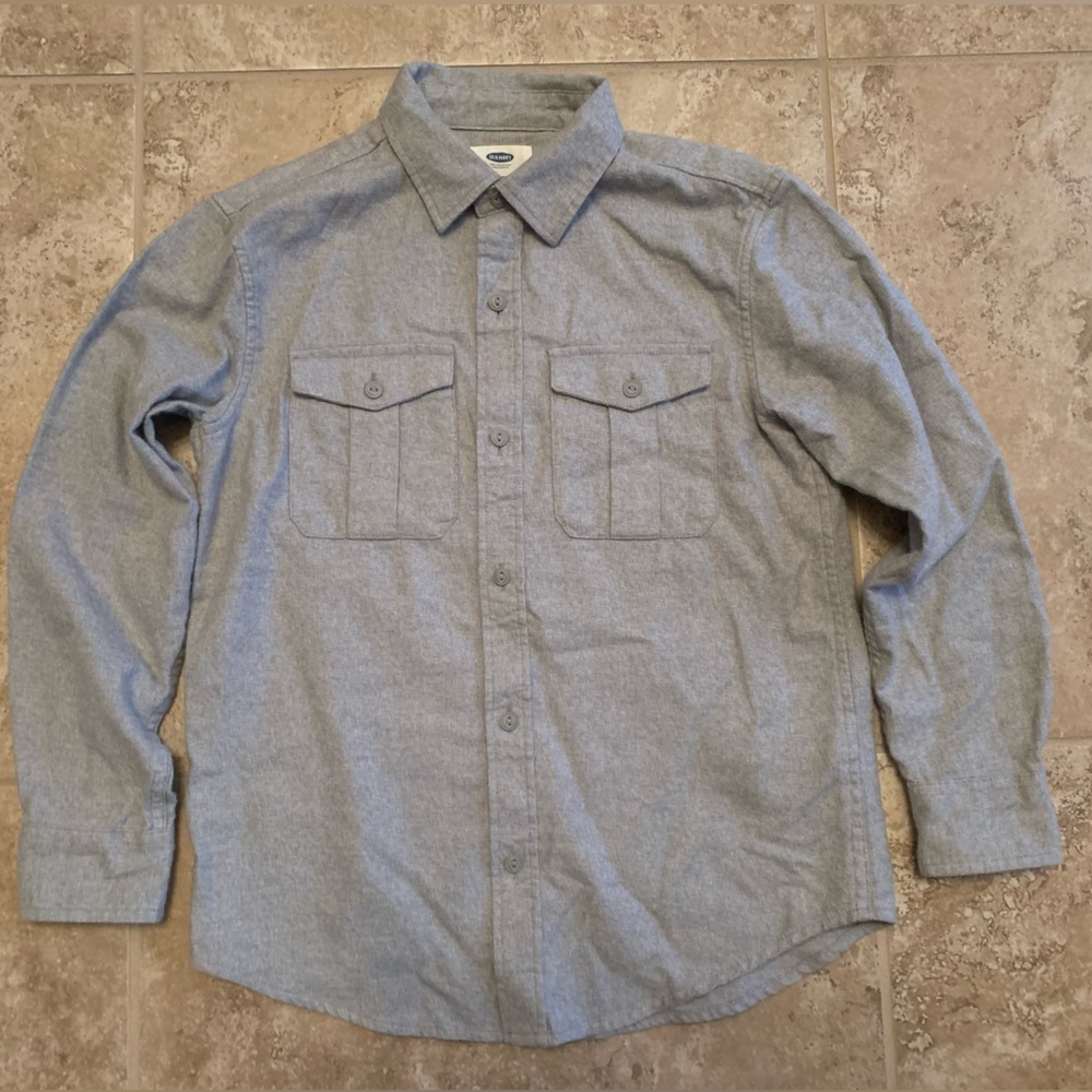 Flannel Pocket Shirt, Soft Brushed - Boys M (8)